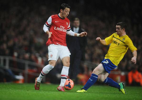 Football - 2013 2014 FA Cup - Fourth Round: Arsenal vs. Coventry City Arsenal s Mesut Özil at The Emirates. John Fleck - Coventry COLORSPORT ANDREW COWIE 