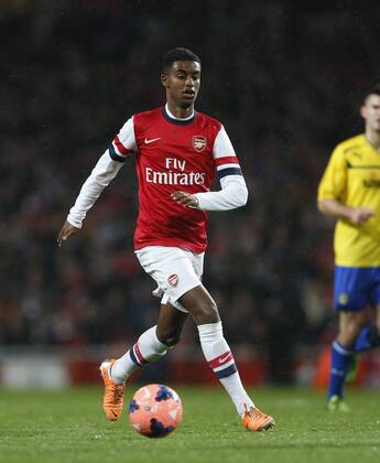 Arsenal s Gedion Zelalem in action Arsenal vs Coventry City - FA Cup Fourth Round - Emirates Stadium - London - England - 24 01 2014 - Pic David Klein Sportimage EDITORIAL USE ONLY. No use with unauthorised audio, video, data, fixture lists, club league logos or live services. Online in-match use limited to 120 images, no video emulation. No use in betting, games or single club league player publications.