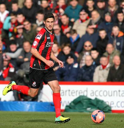 Football - 2013 2014 FA Cup - Fourth Round: AFC Bournemouth vs. Liverpool FC Bournemouth s Andrew Surman (on loan from Norwich City) in action Colorsport ShaunxBoggust