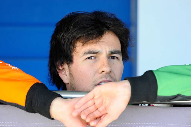 Sergio Perez, Sahara Force India F1, formula 1 GP, Test Jerez, Spanien, 29.01.2014 Photo:mspb Jerry Andre Sergio Perez, formula 1 GP, Test 2014,