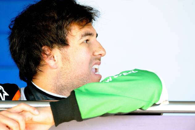 Sergio Perez, Sahara Force India F1, formula 1 GP, Test Jerez, Spanien, 29.01.2014 Photo:mspb Jerry Andre Sergio Perez, formula 1 GP, Test 2014,