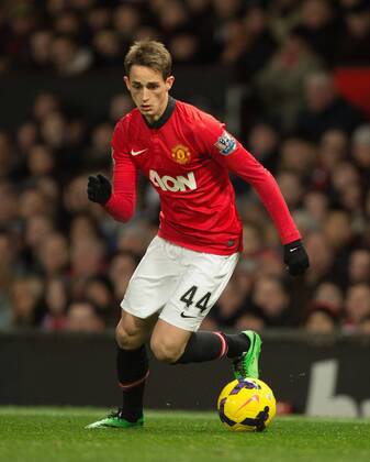 Adnan Januzaj of Manchester United - Manchester United vs. Fulham - Barclays Premier League - Old Trafford - Manchester - 09 02 2014 Pic Philip Oldham Sportimage EDITORIAL USE ONLY. No use with unauthorised audio, video, data, fixture lists, club league logos or live services. Online in-match use limited to 120 images, no video emulation. No use in betting, games or single club league player publications.