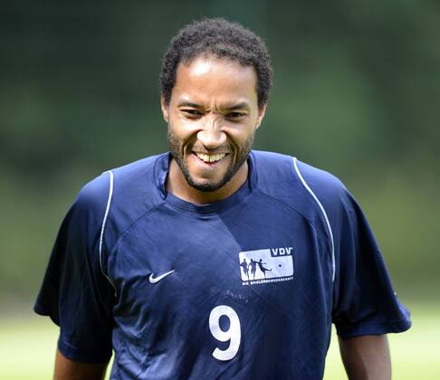 VDV-Trainingscamp --- Fussball --- 1.Bundesliga --- 09.07.2012 Bakary Diakite (VDV), Freude, Einzelbild, halbe Figur