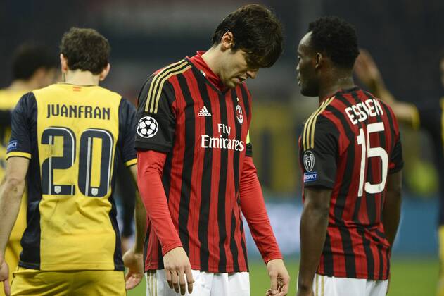 delusione Ricardo Kaka Milan Milano 19-02-2014 Stadio Giuseppe Meazza - Football 2013 2014 Champions League. Milan - Atletico Madrid Foto Giuseppe Celeste Insidefoto giuseppexceleste