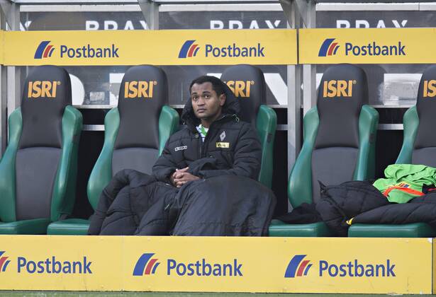 Mönchengladbach, 22.02.2014, Borussia Park Raffael (BMG) traurig nach seiner Auswechslung VfL Borussia Mönchengladbach - TSG Hoffenheim