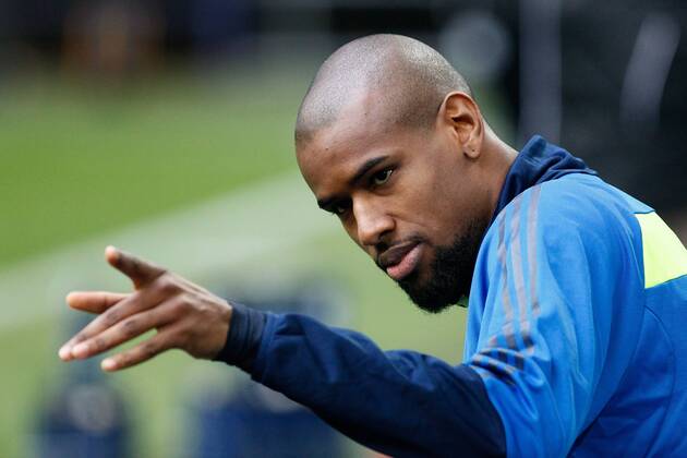 Felipe Santana (Schalke 04) Champions League Abschlusstraining Schalke 04 25.02.2014 Arena auf Schalke , Fussball ---