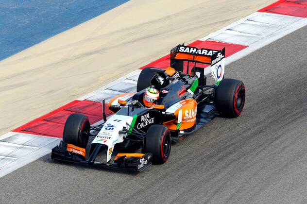 Sergio Perez, Sahara Force India F1, formula 1 GP, Test Bahrain, Shakir, 28.02.2014 Photo:mspb Jerry Andre Sergio Perez, formula 1 GP, Test 2014,