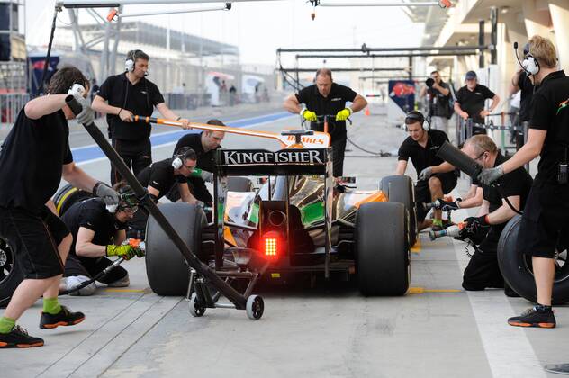 Sergio Perez, Sahara Force India F1, formula 1 GP, Test Bahrain, Shakir, 28.02.2014 Photo:mspb Jerry Andre Sergio Perez, formula 1 GP, Test 2014,