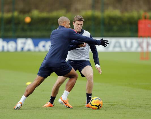 England s Jordan Henderson during training England Training - International Friendly - Tottenham Hotspur Training Centre - London - England - 03 03 2014 - Pic DavidKlein Sportimage EDITORIAL USE ONLY. No use with unauthorised audio, video, data, fixture lists, club league logos or live services. Online in-match use limited to 120 images, no video emulation. No use in betting, games or single club league player publications.