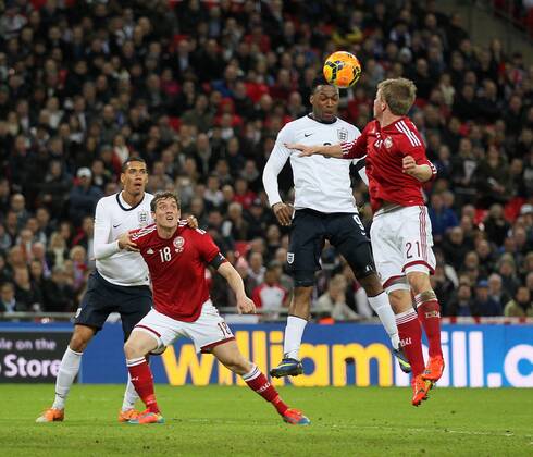 England s Daniel Sturridge scoring his sides opening goal England v Denmark - International Friendly - Wembley Stadium - London - England - 05 03 2014 - Pic David Klein Sportimage EDITORIAL USE ONLY. No use with unauthorised audio, video, data, fixture lists, club league logos or live services. Online in-match use limited to 120 images, no video emulation. No use in betting, games or single club league player publications.