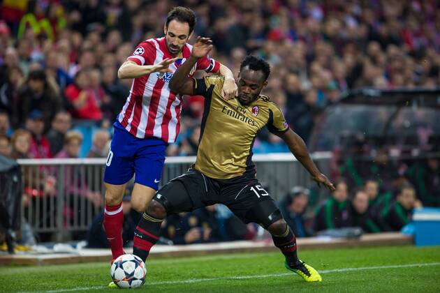 Juanfran Michael Essien, AT.Madrid vs AC.Milan, Champions League 