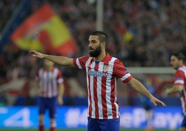 Atletico de Madrid Forward, number 19 DIEGO COSTA - Diego da Silva Costa (24) during round Round of 16 of the UEFA Champions league, soccer match between Atletico de Madrid - AC Milan at the VicentexCalderon estadium, Madrid - Spain by March 11, 2014. 