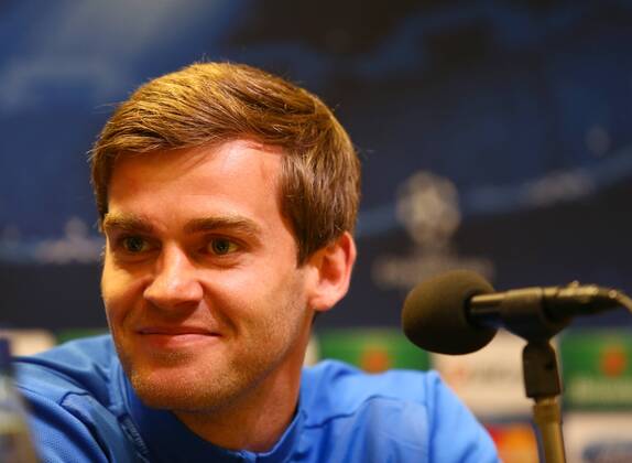 Dienstag 18.03.2014, Saison 2013 2014, UEFA Champions League, Pressekonferenz im Presseraum des Dortmunder Signal Iduna Parks vor dem Spiel zwischen dem BVB Borussia Dortmund und dem FC Zenit St. Petersburg, Kapitän Nicolas Lombaerts (Zenit)