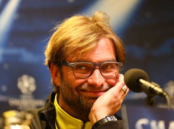 Dienstag 18.03.2014, Saison 2013 2014, UEFA Champions League, Pressekonferenz im Presseraum des Dortmunder Signal Iduna Parks vor dem Spiel zwischen dem BVB Borussia Dortmund und dem FC Zenit St. Petersburg, Trainer Jürgen Klopp (BVB)