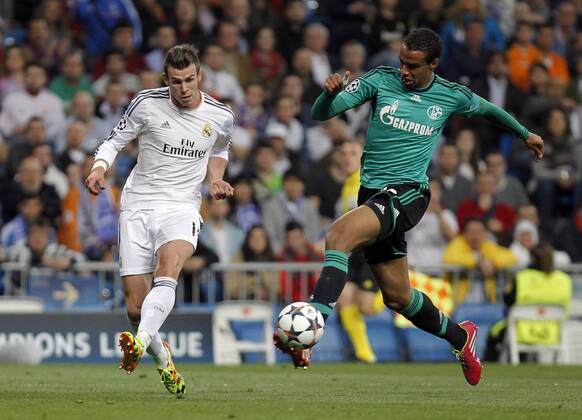 Real Madrid - FC Schalke 04 of the Champions League, held at the Santiago Bernabeu stadium, in Madrid 03 18 2014. Gareth Bale 