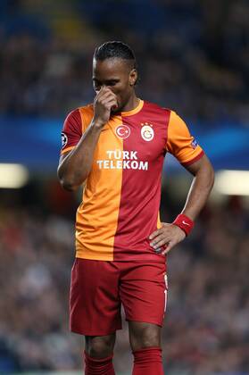 Galatasaray s Didier Drogba looks on dejected Chelsea v Galatasaray - Champions League Round of 16, Second Leg - Stamford Bridge - London - England - 18 03 2014 - Pic David Klein Sportimage EDITORIAL USE ONLY. No use with unauthorised audio, video, data, fixture lists, club league logos or live services. Online in-match use limited to 120 images, no video emulation. No use in betting, games or single club league player publications.