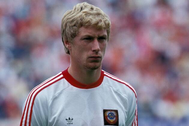 Fußball, EM Finale 1988 in München, Niederlande - Sowjetunion 2:0 Alexej Michailitschenko (UdSSR)