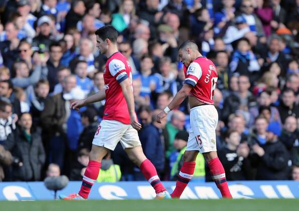 Arsenal s Alex Oxlade-Chamberlain goes off at half time Chelsea vs Arsenal - Premier League - Stamford Bridge - London - England - 22 03 2014 - Pic David Klein Sportimage EDITORIAL USE ONLY. No use with unauthorised audio, video, data, fixture lists, club league logos or live services. Online in-match use limited to 120 images, no video emulation. No use in betting, games or single club league player publications.