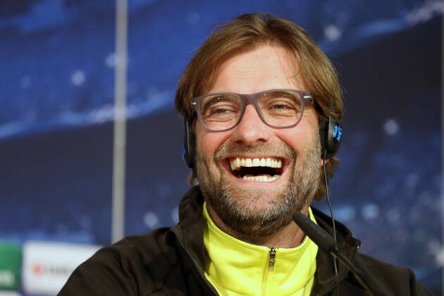 Trainer Jürgen Klopp (Borussia Dortmund) Abschluss - Pressekonferenz Borussia Dortmund --- Fussball --- Champions League --- Viertelfinale --- 01.04.2014 Foto: Schueler Eibner EP_JSE