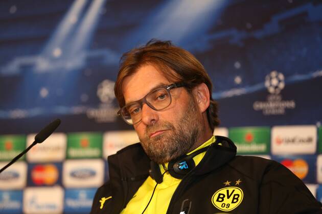Trainer Jürgen Klopp (Borussia Dortmund) Abschluss - Pressekonferenz Borussia Dortmund --- Fussball --- Champions League --- Viertelfinale --- 01.04.2014 Foto: Schueler Eibner EP_JSE