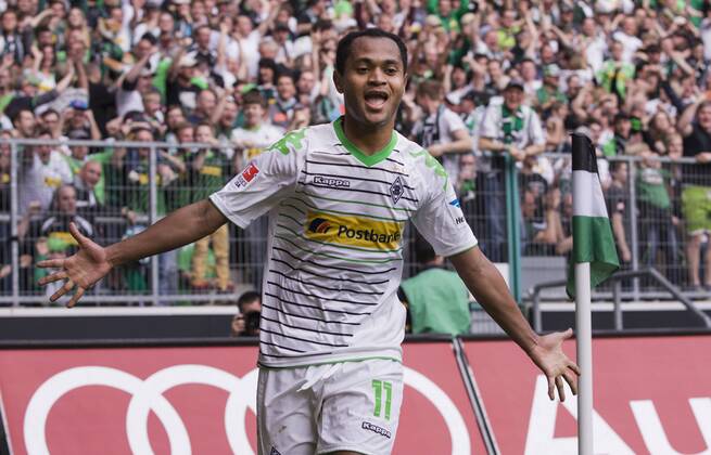 Mönchengladbach, 30.03.2014, Borussia Park Torjubel: Raffael (BMG) VfL Borussia Mönchengladbach - Hamburger SV mm