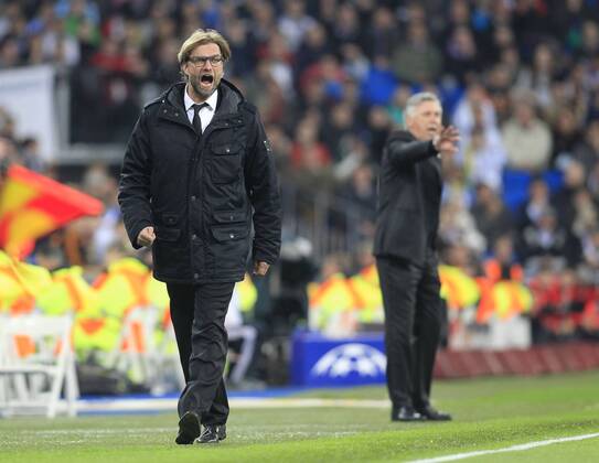 Trainer Juergen Klopp (Borussia Dortmund) Real Madrid C.F. vs Borussia Dortmund --- Fussball --- Champions League --- Viertelfinale --- 02.04.2014 Foto: Schueler Eibner EP_JSE