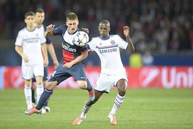 Marco Verratti (PSG) vs Ramires (Chelsea) Paris Saint Germain PSG - Chelsea FC London - JBAutissierxPanoramic 