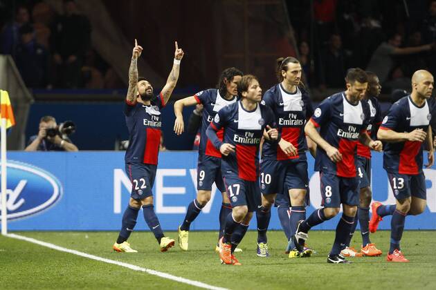 Ezequiel Lavezzi (PSG) Paris Saint Germain PSG vs Chelsea FC London - Champions League - 02 04 2014 GwendolineLeGoffxPanoramic 