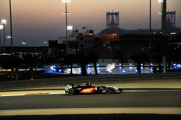 Sergio Perez, Sahara Force India F1, formula 1 GP, Bahrain in Manama Shakir 06.04.14 Photo:mspb Lukas Gorys Sergio Perez, formula 1 GP, Bahrain,