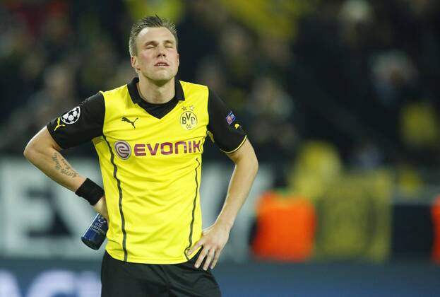 Kevin GROSSKREUTZ, BVB 19 Emotionen, enttaeuscht, Enttaeuschung, Frust, frustriert, Trauer ,traurig, verzweifelt, Verzweiflung BORUSSIA DORTMUND - REAL MADRID Fussball UEFA Champions League, Viertelfinale, Rueckspiel Dortmund, 08.04.2014 CL Saison 2013 2014, BVB