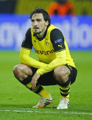 Mats HUMMELS, BVB 15 Emotionen, enttaeuscht, Enttaeuschung, Frust, frustriert, Trauer ,traurig, verzweifelt, Verzweiflung BORUSSIA DORTMUND - REAL MADRID Fussball UEFA Champions League, Viertelfinale, Rueckspiel Dortmund, 08.04.2014 CL Saison 2013 2014, BVB
