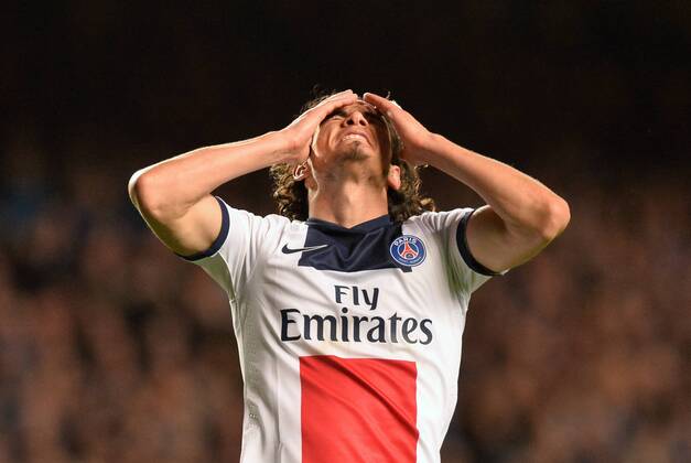 Edinson Cavani (psg) FOOTBALL : Chelsea vs Paris SG - Ligue des champions - 08 04 2014 AnthonyBIBARD FEP Panoramic 