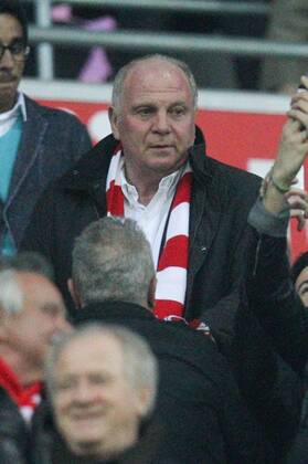 Ex-Präsident Uli Hoeness (FC Bayern München) FC Bayern München vs. Manchester United, Fussball, Champions League, 09.04.2014 EP_ckt