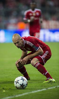Arjen Robben (FCB) 09.04.2014, München, FC Bayern München vs. Manchester United FC