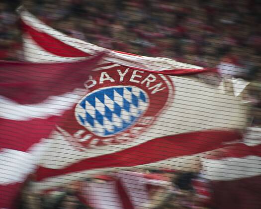 Bayern Fahne 09.04.2014, München, FC Bayern München