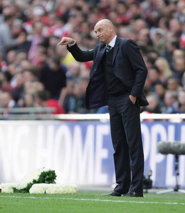 FA Cup Semi-Final - Arsenal v Wigan Athletic . . Wembley, London, UK . . 12.04.2014 Uwe Rosler (WA) 