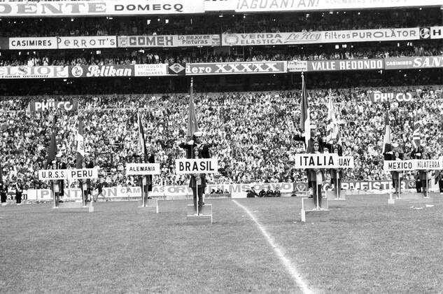Fussball Weltmeisterschaft 1970: Finale: Brasilien-Italien(4:1) 21.06.1970. Schlussfeier im Aztekenstadion vor dem Finale HM