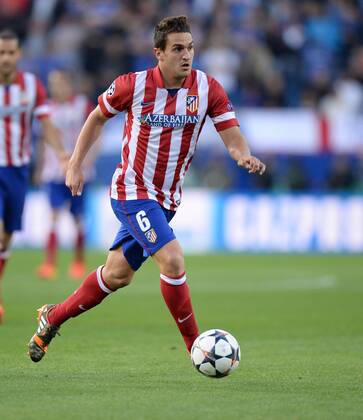 FUSSBALL CHAMPIONS LEAGUE HALBFINAL HINSPIEL SAISON 2013 2014 Atletico Madrid - FC Chelsea 22.04.2014 Koke (Atletico Madrid) am Ball 