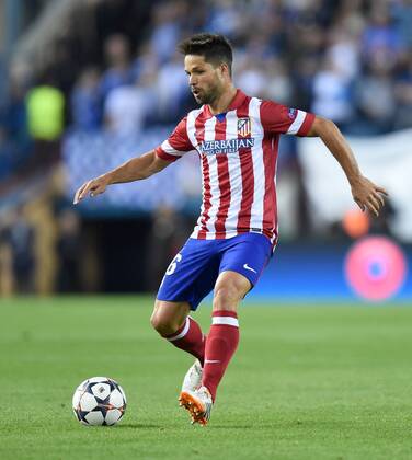 FUSSBALL CHAMPIONS LEAGUE HALBFINAL HINSPIEL SAISON 2013 2014 Atletico Madrid - FC Chelsea 22.04.2014 Diego (Atletico Madrid) Einzelaktion am Ball 