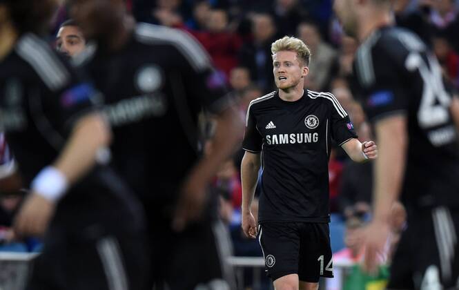 FUSSBALL CHAMPIONS LEAGUE HALBFINAL HINSPIEL SAISON 2013 2014 Atletico Madrid - FC Chelsea 22.04.2014 Andre Schürrle (FC Chelsea) 