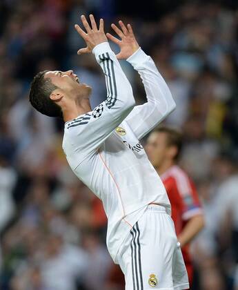 FUSSBALL CHAMPIONS LEAGUE HALBFINAL HINSPIEL SAISON 2013 2014 Real Madrid - FC Bayern München 23.04.2014 Cristiano Ronaldo (Real Madrid) emotional 