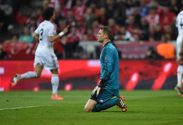 FUSSBALL CHAMPIONS LEAGUE HALBFINALE RÜCKSPIEL SAISON 2013 2014 FC Bayern München - Real Madrid 29.04.2014 Torwart Manuel Neuer (FC Bayern München) ist enttäuscht 