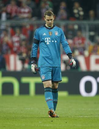 Manuel Neuer (Bayern) enttäuscht . FC Bayern München-Real Madrid . München, GER, 29.04.2014 ,Halbfinale Fussball-Champions League 2013-2014 .