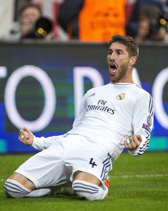 1:0 durch Sergio Ramos (Real) 29.04.2014, München, FC Bayern München vs. Real Madrid Â