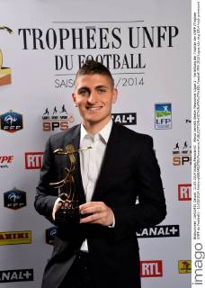 Marco Verratti Bester Newcomer Ligue 1 - Verleihung der Trophäe der UNFP (Trophee UNFP du Football) - 11 05 2014 AnthonyBIBARD FEP Panoramic 