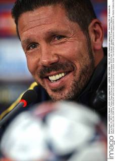LISBON, PORTUGAL - MAY 23: UEFA Champions League Final - Previews MD-1 at Estadio da Luz on May 23, 2014 in Lisbon, Trainer Diego Simeone