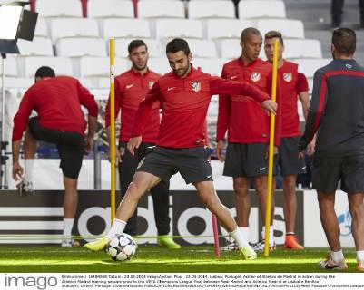 23.05.2014, Lisbon, Portugal. Adrian of Atletico de Madrid in action during the Atletico Madrid training session prior to the UEFA Champions League final between Real Madrid and Atletico Madrid at Lisboa e Benfica Stadium, Lisbon, Portugal xIvanxArlandisx  ActionPlus11524665