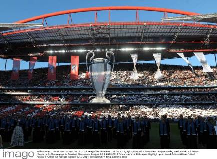 24.05.2014, xjhx, Fussball Champions League Finale, Real Madrid - Atletico Madrid, v.l. Choreographie