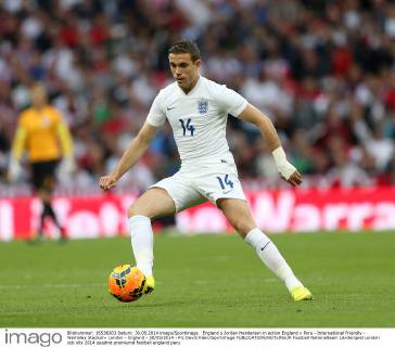 England s Jordan Henderson in action England v Peru - International Friendly - Wembley Stadium- London - England - 30 05 2014 - Pic David Klein Sportimage EDITORIAL USE ONLY. No use with unauthorised audio, video, data, fixture lists, club league logos or live services. Online in-match use limited to 120 images, no video emulation. No use in betting, games or single club league player publications.