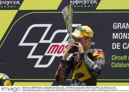 15.06.2014 Barcelona, Spain. Esteve Rabat (ESP), Marc VDS Racing Team rider,during Round 7 of the 2014 MotoGP2 World Championship from the Montmelo Barcelona circuit in Spain. xAlfredoxSanchezxZubiaurrex  ActionPlus11532782
